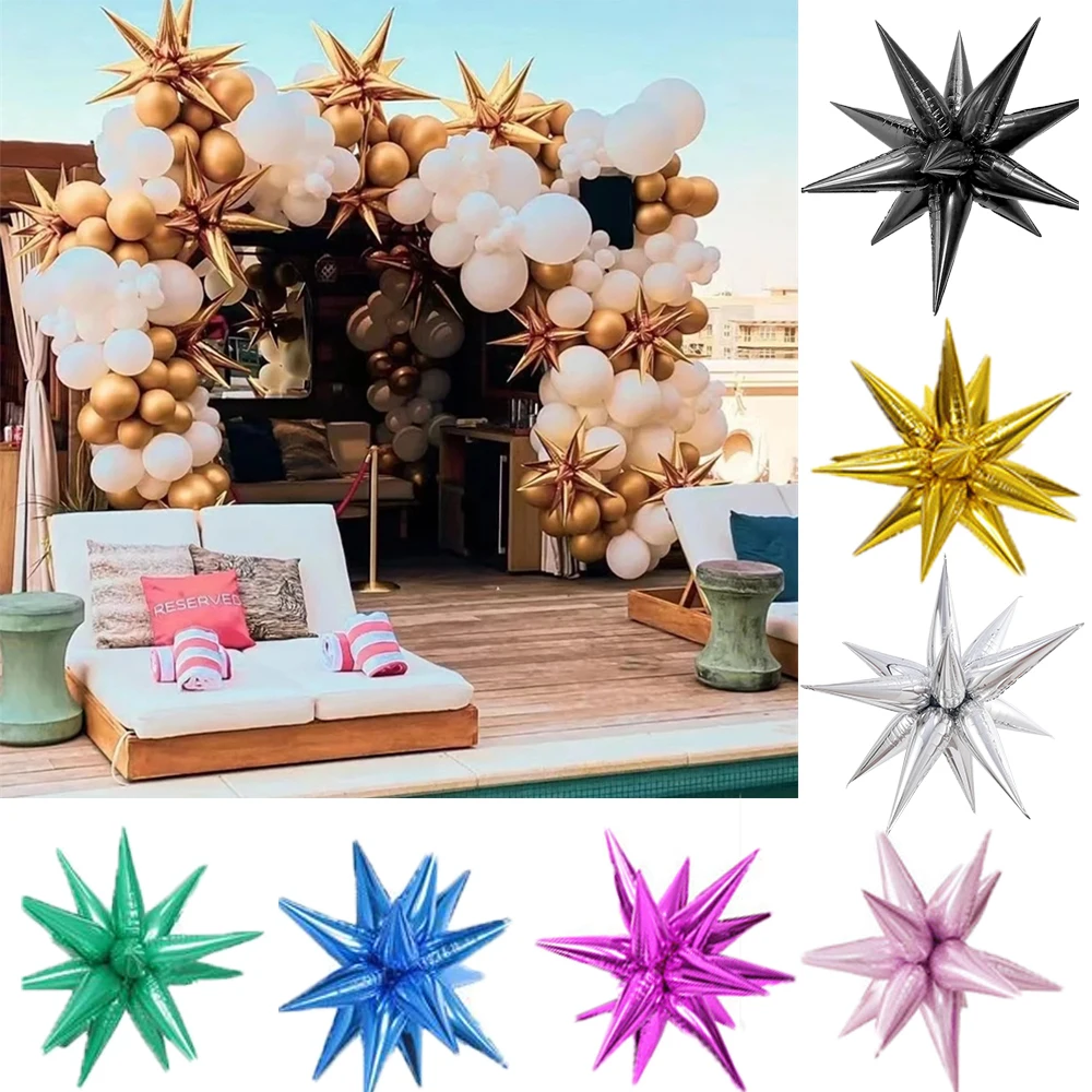 12pcs/Group Large Explosion Star Balloon Birthday Wedding Decoration Water Drop Cone Aluminum Foil Balloon Party Supplies
12pcs/Group Large Explosion Star Balloon Birthday Wedding Decoration Water Drop Cone Aluminum Foil Balloon Party Supplies