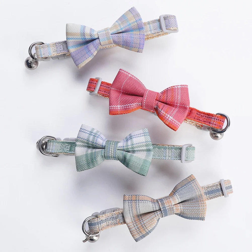 Breakaway Cat Collar with Bow Tie Bell Cute Adjustable Polyester Easy to Wear for Small Medium Dog Cats Buckle Design
Breakaway Cat Collar with Bow Tie Bell Cute Adjustable Polyester Easy to Wear for Small Medium Dog Cats Buckle Design