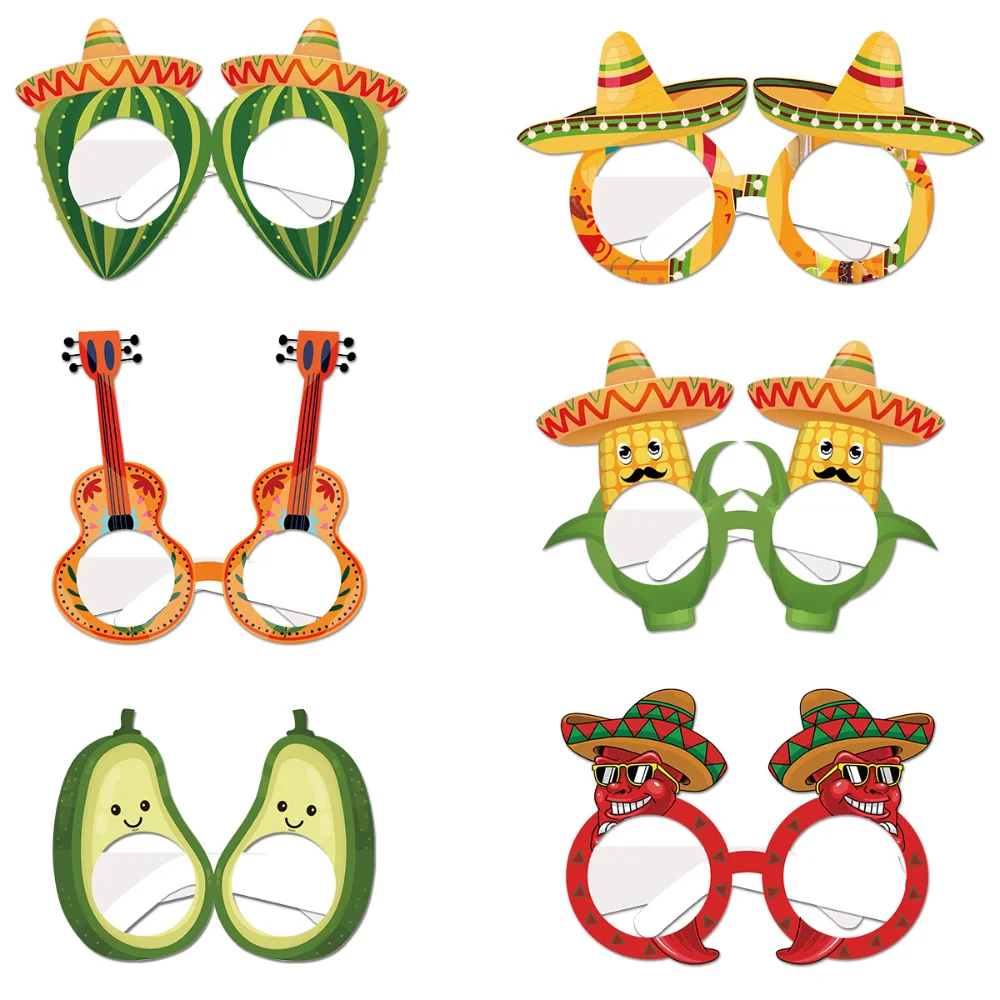 6pcs Mexico Themed Decorative Paper Glasses Decoration Photo Booth Props DIY Glasses Mask Photobooth Accessories Party Supplies
6pcs Mexico Themed Decorative Paper Glasses Decoration Photo Booth Props DIY Glasses Mask Photobooth Accessories Party Supplies