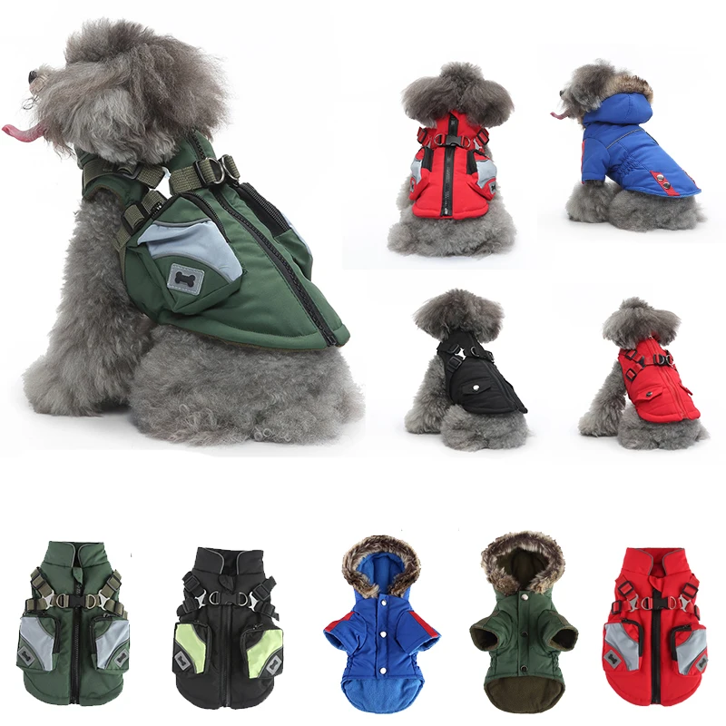 Winter Pet Dog Cotton Clothes Chest Zipper Thoracodorsal Warm Hat Jacket Thicker Coat Pocket Assault Suit Casual Puppy Clothing
Winter Pet Dog Cotton Clothes Chest Zipper Thoracodorsal Warm Hat Jacket Thicker Coat Pocket Assault Suit Casual Puppy Clothing