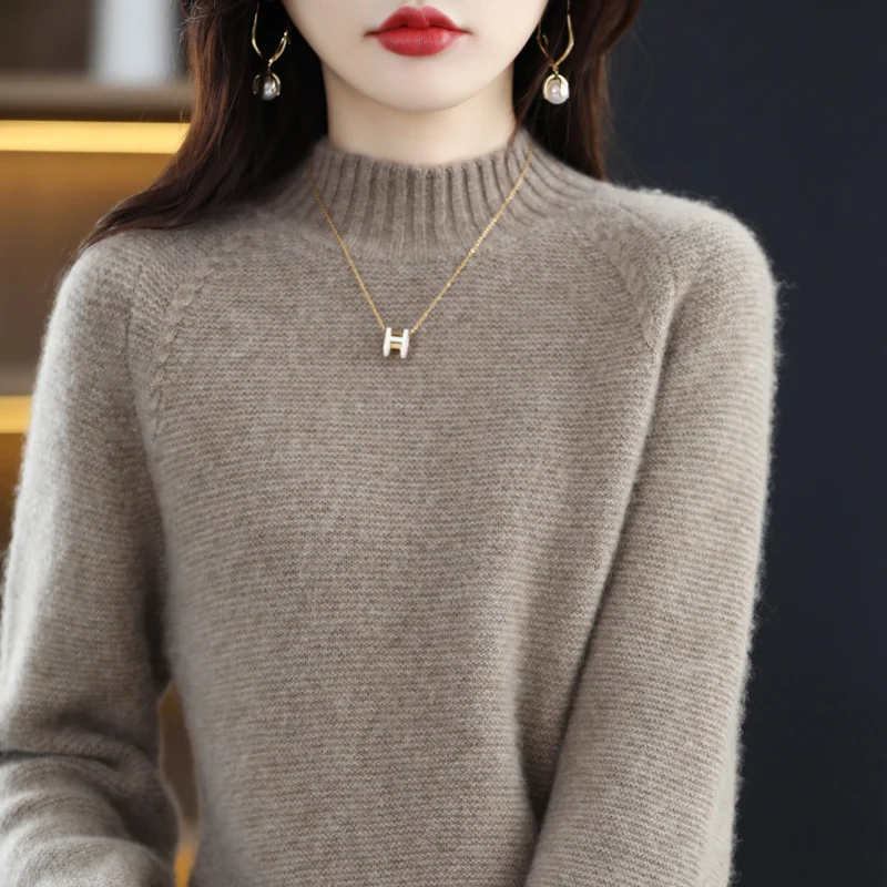 Woman's Sweaters Winer Thick Small Turtleneck Cashmere Sweater Female Pullover Long Sleeve Coats 100% Wool Knitted Tops Clothing
Woman's Sweaters Winer Thick Small Turtleneck Cashmere Sweater Female Pullover Long Sleeve Coats 100% Wool Knitted Tops Clothing