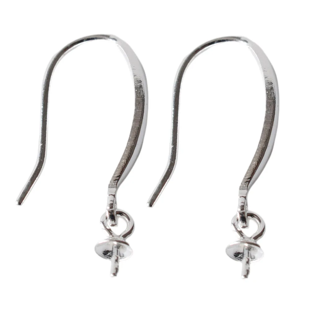 Solid .925 Sterling Silver Earring Hooks with Eyepin Bead Caps, French Ear wire Dangle Pearl Earrings , DIY Accessories
Solid .925 Sterling Silver Earring Hooks with Eyepin Bead Caps, French Ear wire Dangle Pearl Earrings , DIY Accessories