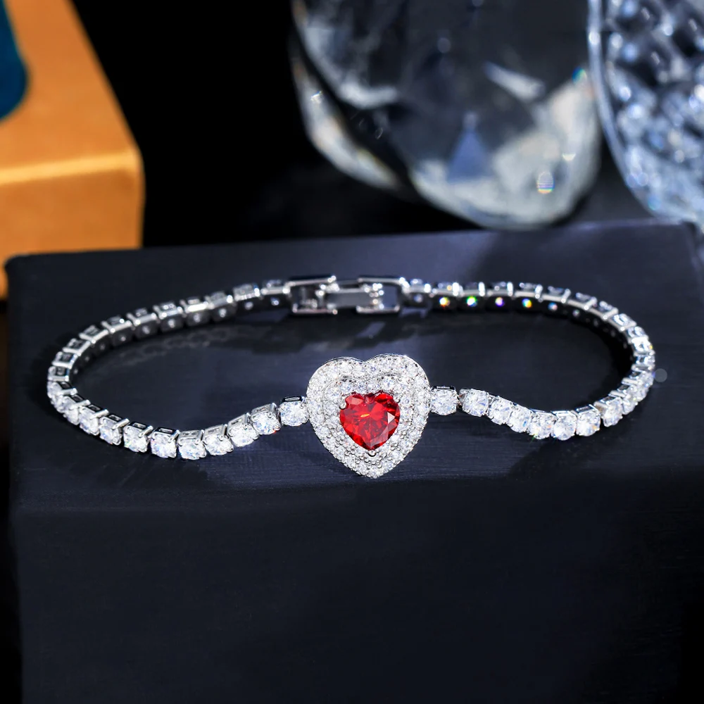 ThreeGraces Beautiful Red Cubic Zirconia Silver Color Love Heart CZ Link Chain Bracelet for Women Korean Fashion Jewelry BR293
ThreeGraces Beautiful Red Cubic Zirconia Silver Color Love Heart CZ Link Chain Bracelet for Women Korean Fashion Jewelry BR293