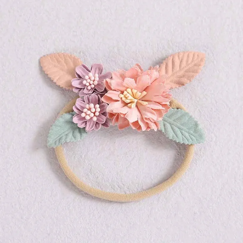 

Artificial Flowers Baby Headband Handmade Elastic Hair Bands For Girls Toddlers Hairband Baby Hair Accessories резинки для волос