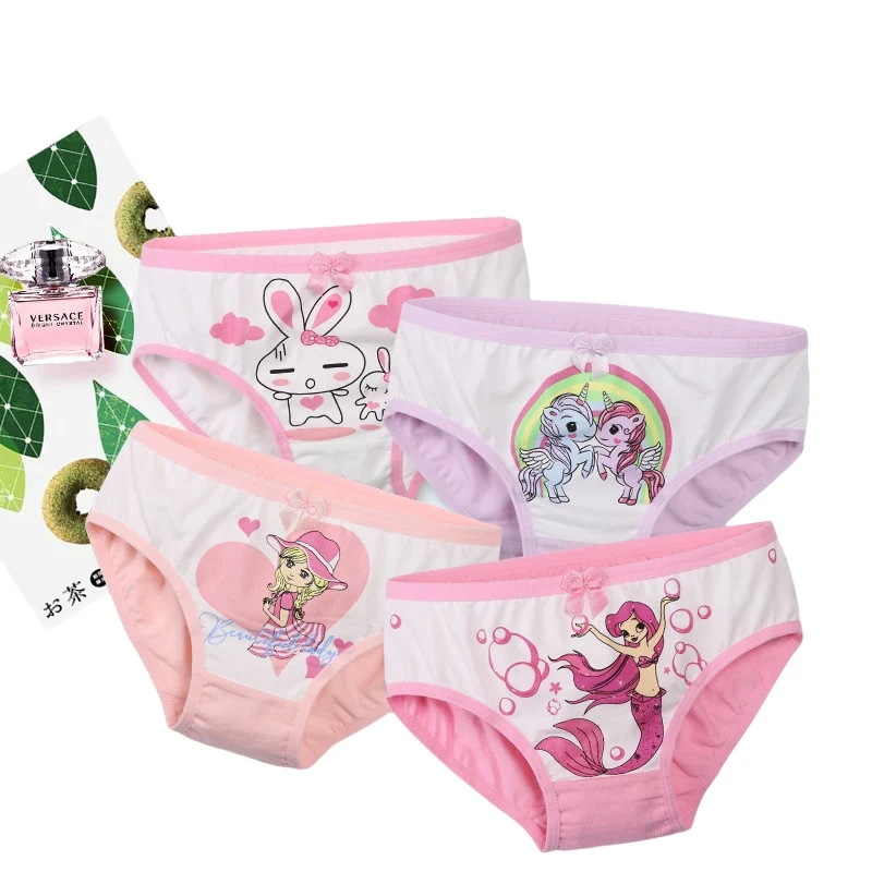 4PCS Cotton Panties for Girl Mermaid and Unicorn Printed Cartoon Underwear High Quality Soft Kawaii Clothes for Kids 2-6 Years
4PCS Cotton Panties for Girl Mermaid and Unicorn Printed Cartoon Underwear High Quality Soft Kawaii Clothes for Kids 2-6 Years