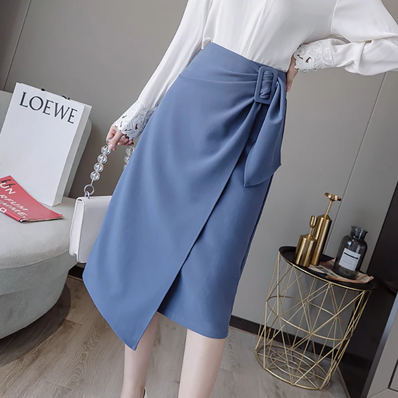 Black Skirts Women Fashion 2022 Spring New Korean Style Commute Woman Irregular High-waisted A- Line Blue Midi Skirt Office Wear
Black Skirts Women Fashion 2022 Spring New Korean Style Commute Woman Irregular High-waisted A- Line Blue Midi Skirt Office Wear