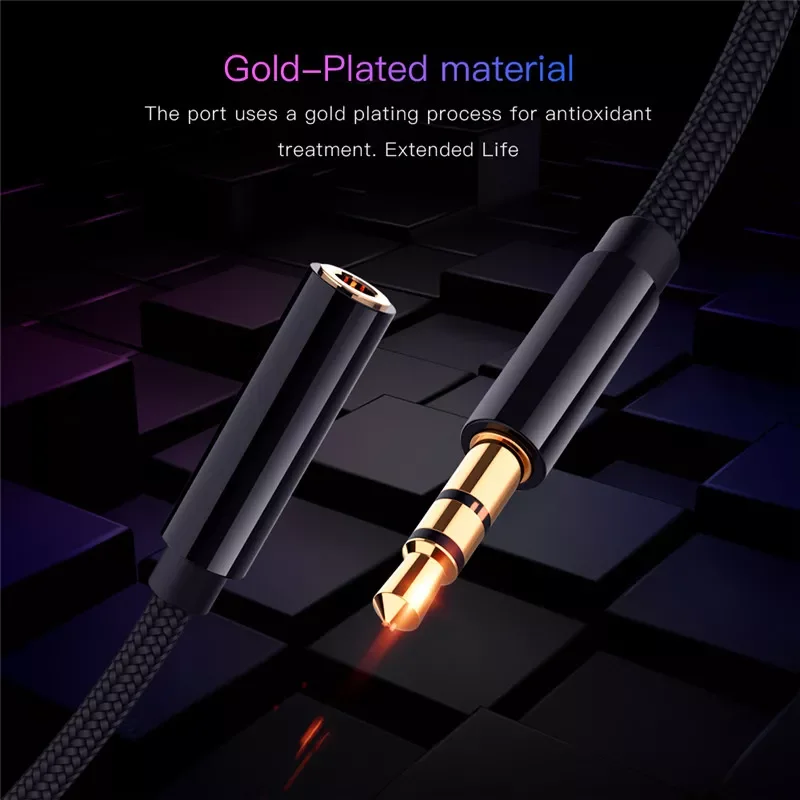 0.5m/1m/1.8m/3m/5m AUX Cable 3.5mm Audio Extension Cable Jack Male to Female Headphone Cable for Car Earphone Speaker
0.5m/1m/1.8m/3m/5m AUX Cable 3.5mm Audio Extension Cable Jack Male to Female Headphone Cable for Car Earphone Speaker