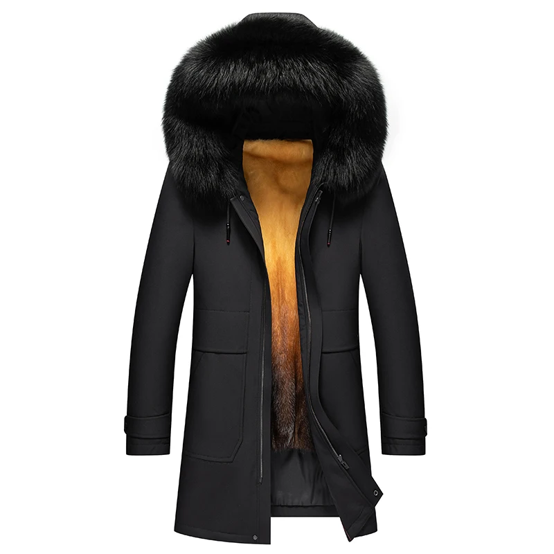 Luxury Fox Fur Collar Jackets Men Black Warm Winter Outdoor Coats Fur Linner Fur Coat Men, Big Sizes, M/L/XL/XXL/XXL/4XL! 
Luxury Fox Fur Collar Jackets Men Black Warm Winter Outdoor Coats Fur Linner Fur Coat Men, Big Sizes, M/L/XL/XXL/XXL/4XL!