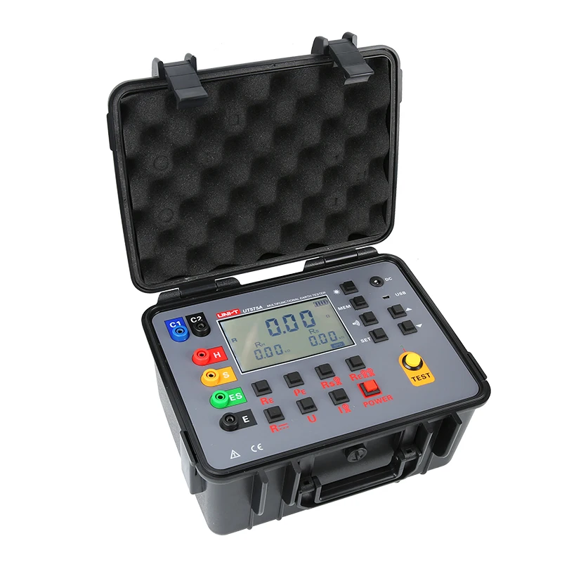 UNI-T UT575A high precision, high stability and anti-interference ability data storage double clamp grounding resistance tester
UNI-T UT575A high precision, high stability and anti-interference ability data storage double clamp grounding resistance tester