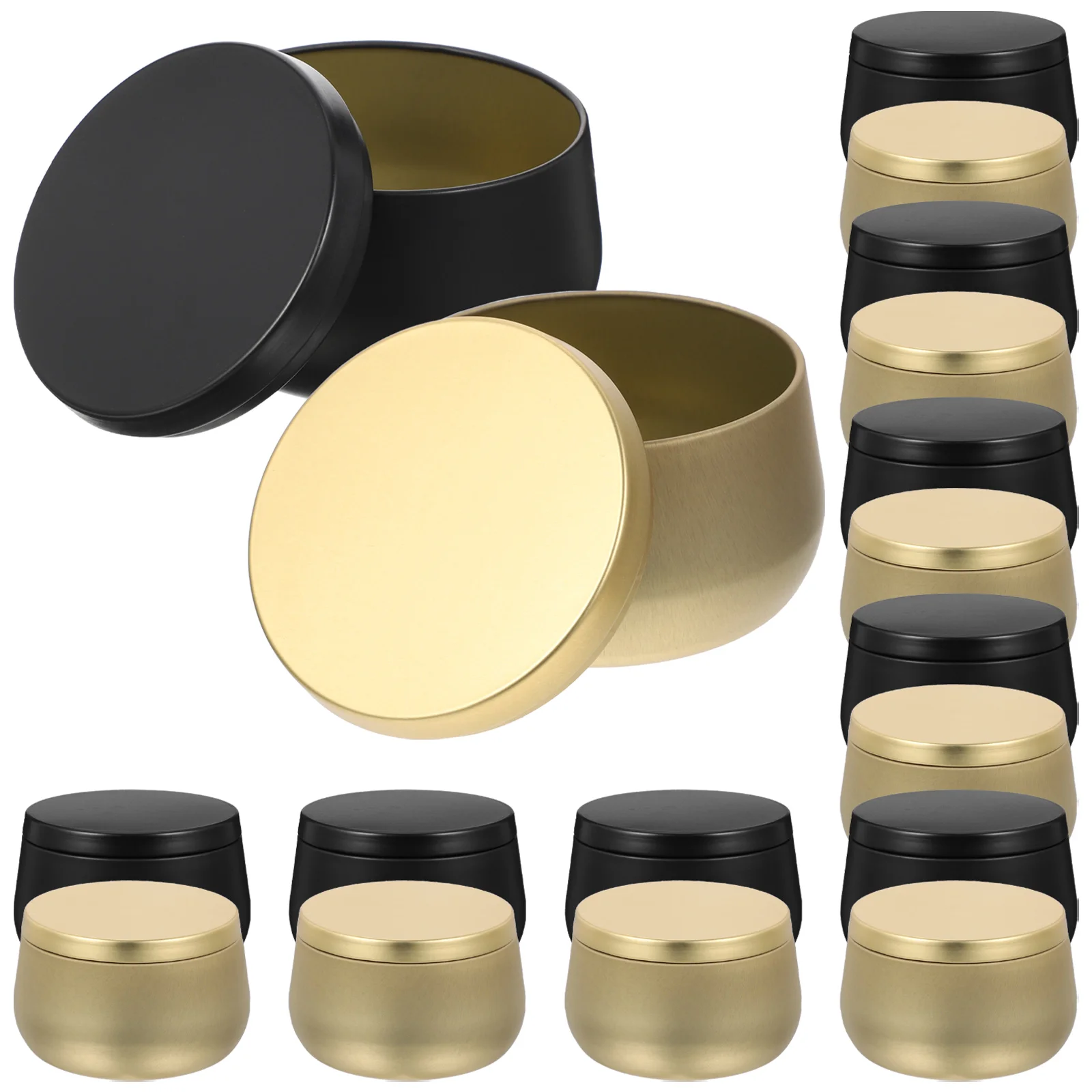 

24pcs DIY Tins with Lids Aromatherapy Scented Tin Making Jars