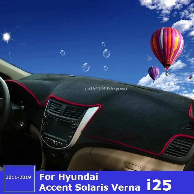 For Hyundai Accent Solaris Verna i25 RB Car Dashboard Avoid Light Pad Instrument Panel Covers Mat Carpets Accessorie 2011-2019
For Hyundai Accent Solaris Verna i25 RB Car Dashboard Avoid Light Pad Instrument Panel Covers Mat Carpets Accessorie 2011-2019