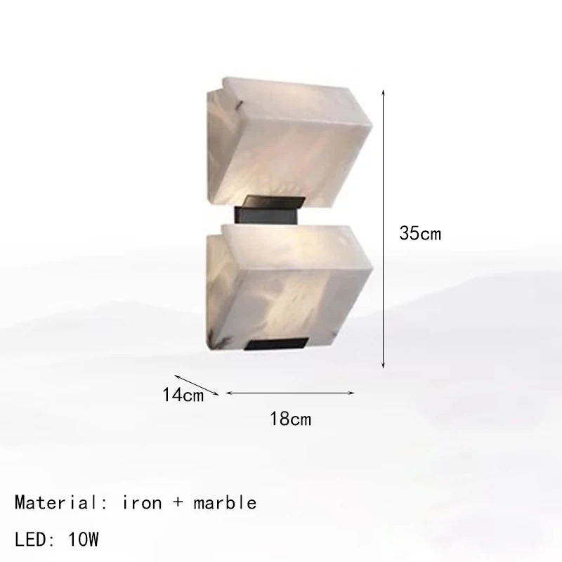 Настенный светильник IWP черный мрамор 
Настенный светильник IWP черный мрамор