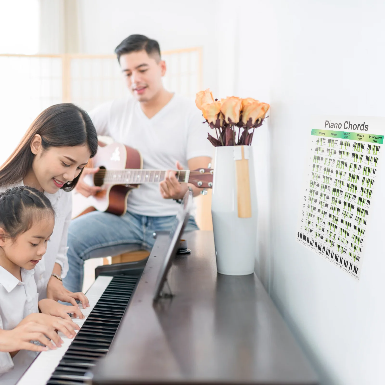 Piano Chart Chord Guide Poster Chords Learning Training Note Beginner Practice Kids Book Beginners Wall Educational Accessories
Piano Chart Chord Guide Poster Chords Learning Training Note Beginner Practice Kids Book Beginners Wall Educational Accessories