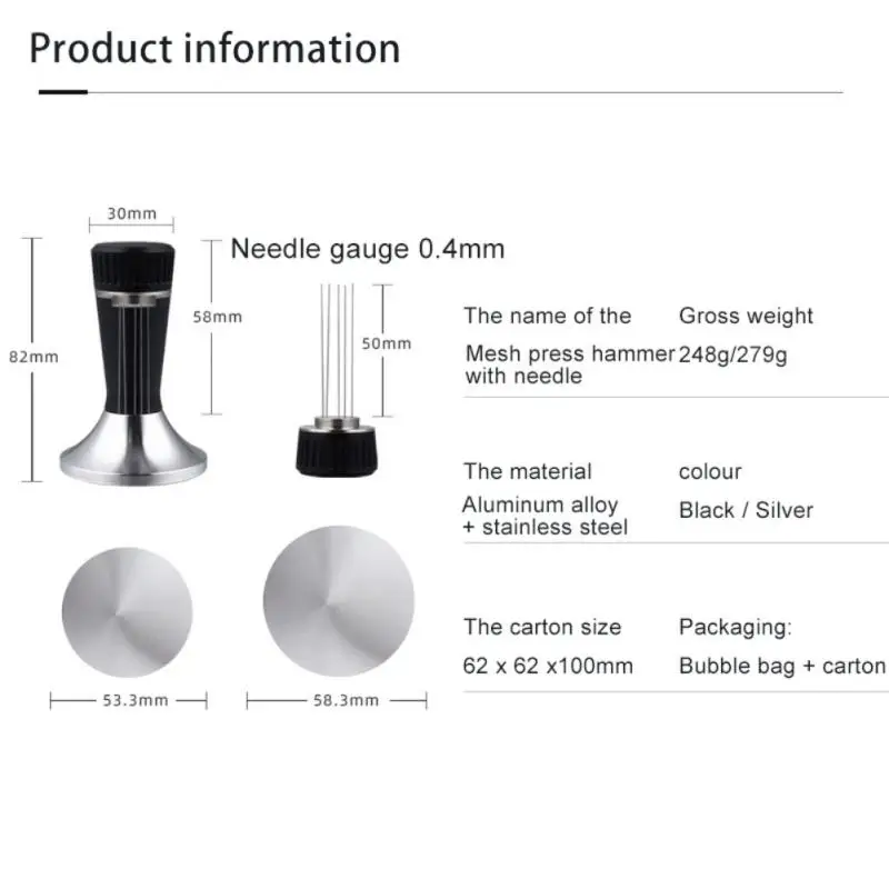 Italian Coffee Machine Coffee Pressed Powder Hammer Reticulated Series Handmade Coffee Tamper Stainless Steel Espresso Maker
Italian Coffee Machine Coffee Pressed Powder Hammer Reticulated Series Handmade Coffee Tamper Stainless Steel Espresso Maker