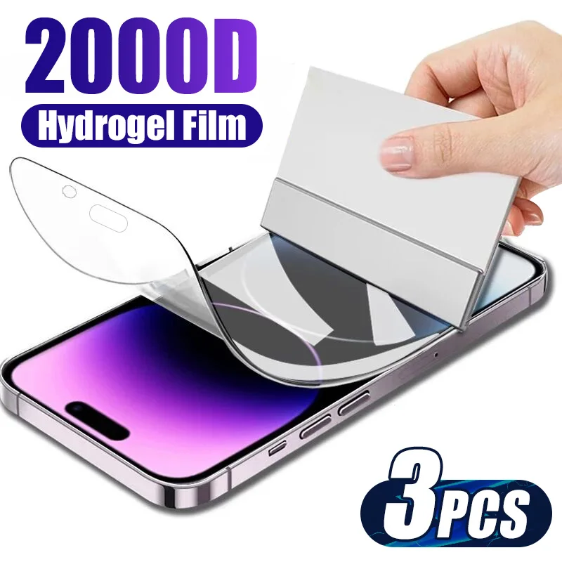 3Pcs Hydrogel Film for iPhone 14 13 12 11 Pro Max Mini Full Cover Screen Protector for iPhone 14 Plus Protective Film Not Glass
3Pcs Hydrogel Film for iPhone 14 13 12 11 Pro Max Mini Full Cover Screen Protector for iPhone 14 Plus Protective Film Not Glass