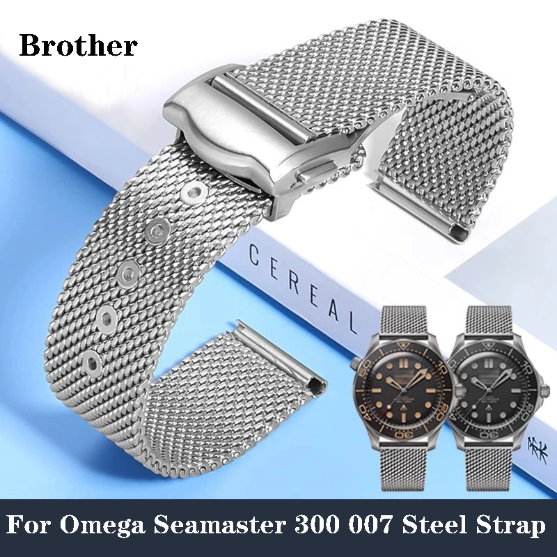 Milan Mesh Watch accessories band For Omega Seamaster 300 007 Straps 20mm Observatory Double Snap Buckle Bracelet Wristband New
Milan Mesh Watch accessories band For Omega Seamaster 300 007 Straps 20mm Observatory Double Snap Buckle Bracelet Wristband New
