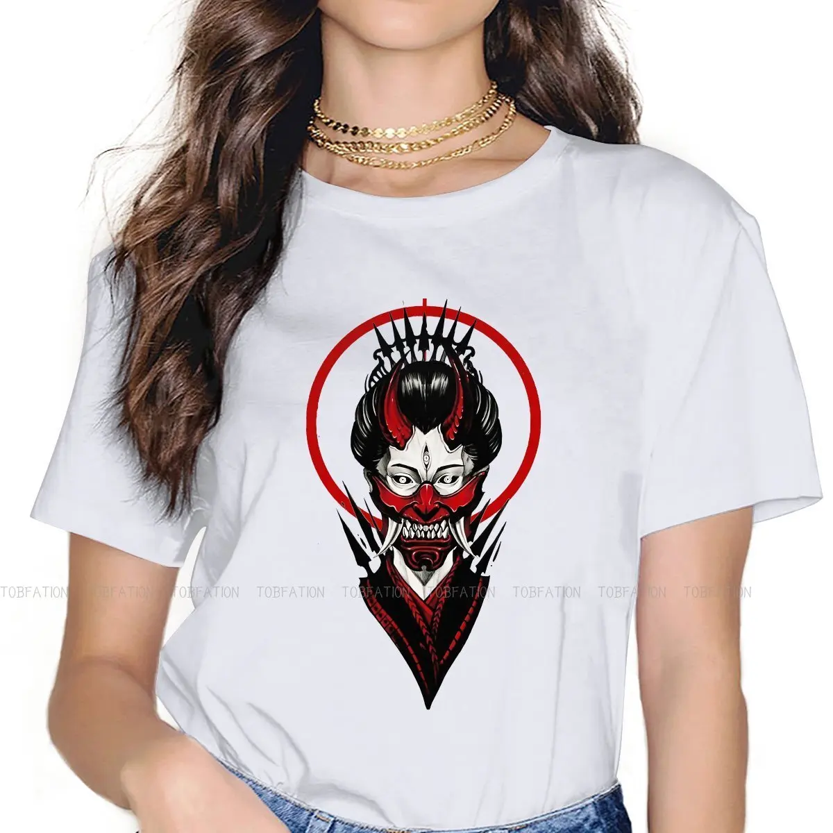 Black Red Illustration Women's T Shirt Japanese Samurai Geisha Ladies Tees Harajuku Cotton Tops Basic Tshirt 5XL Loose Fashion
Black Red Illustration Women's T Shirt Japanese Samurai Geisha Ladies Tees Harajuku Cotton Tops Basic Tshirt 5XL Loose Fashion