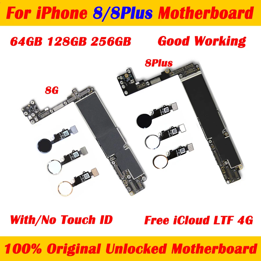 100% Original Free iCloud Motherboard for iPhone 8 Plus With/NO Touch ID for iPhone 8 4.7" Logic Board Mainboard With Chips Tool
100% Original Free iCloud Motherboard for iPhone 8 Plus With/NO Touch ID for iPhone 8 4.7" Logic Board Mainboard With Chips Tool