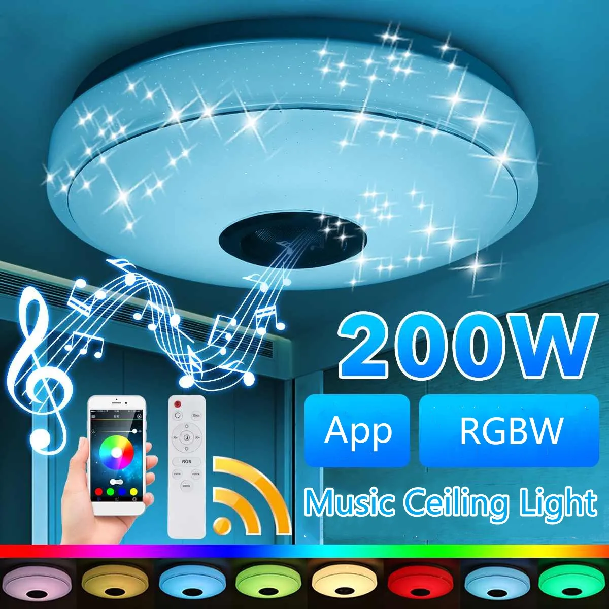 LED Ceiling Lamp APP Remote Control RGB Dimmable Intelligent Bluetooth Music Lights Living Room Bedroom Atmosphere Light
LED Ceiling Lamp APP Remote Control RGB Dimmable Intelligent Bluetooth Music Lights Living Room Bedroom Atmosphere Light