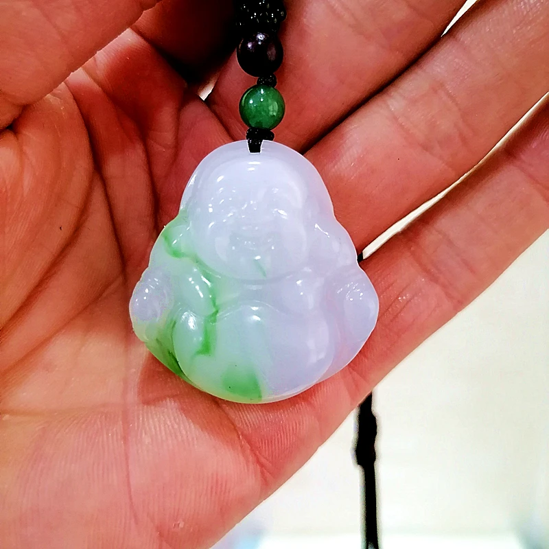 Natural Emerald Green Hand Carved Big Belly Buddha Jade Pendant Boutique Jewelry Men's and Women's Laughing Buddha Necklace
Natural Emerald Green Hand Carved Big Belly Buddha Jade Pendant Boutique Jewelry Men's and Women's Laughing Buddha Necklace
