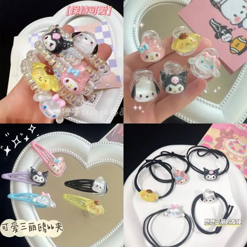 Kawaii Sanrioed Hair Rope Cartoon Kawaii Kuromi Melody Cinnamoroll Cute Sweet Girl Heart Hair Accessories Hairpin Hair Ring Gift
Kawaii Sanrioed Hair Rope Cartoon Kawaii Kuromi Melody Cinnamoroll Cute Sweet Girl Heart Hair Accessories Hairpin Hair Ring Gift
