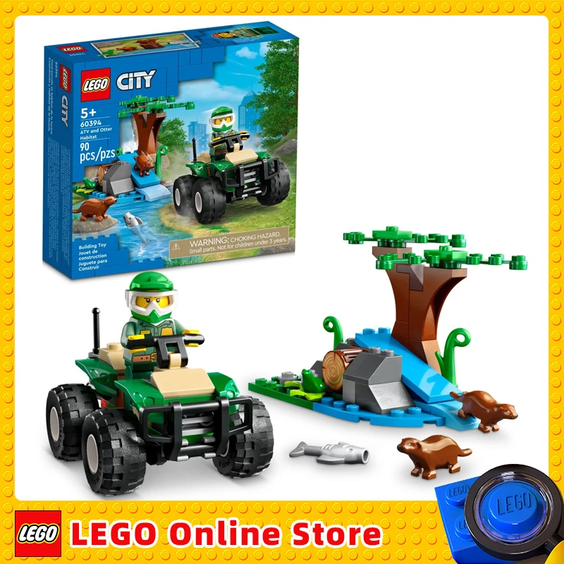 LEGO City ATV and Otter Habitat 60394 Off-Roader Quad Bike Toy Car for Kids Animal Playset with Wildlife Figures Nature Set
LEGO City ATV and Otter Habitat 60394 Off-Roader Quad Bike Toy Car for Kids Animal Playset with Wildlife Figures Nature Set