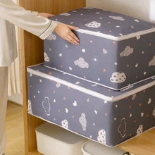 Dust-proof Moisture-proof Quilt Finishing Bag Non-woven Clothing Storage Bag Family Dormitory Moving Bag Clothes Organizer