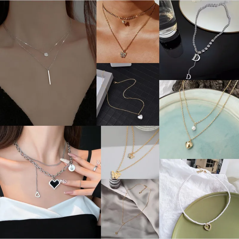 Simple Punk Pearl Heart Pendant Clavicle Chain Sweet Butterflyt Necklace for Women Vintage Party Jewelry
Simple Punk Pearl Heart Pendant Clavicle Chain Sweet Butterflyt Necklace for Women Vintage Party Jewelry