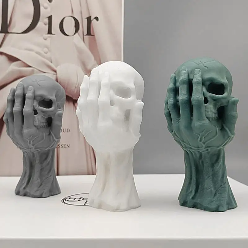 Halloween Skull Candle Molds, 3D Ghost Hand Skull Silicone Molds for Epoxy Resin Casting Aromatherapy Soap Candle Making Molds
Halloween Skull Candle Molds, 3D Ghost Hand Skull Silicone Molds for Epoxy Resin Casting Aromatherapy Soap Candle Making Molds