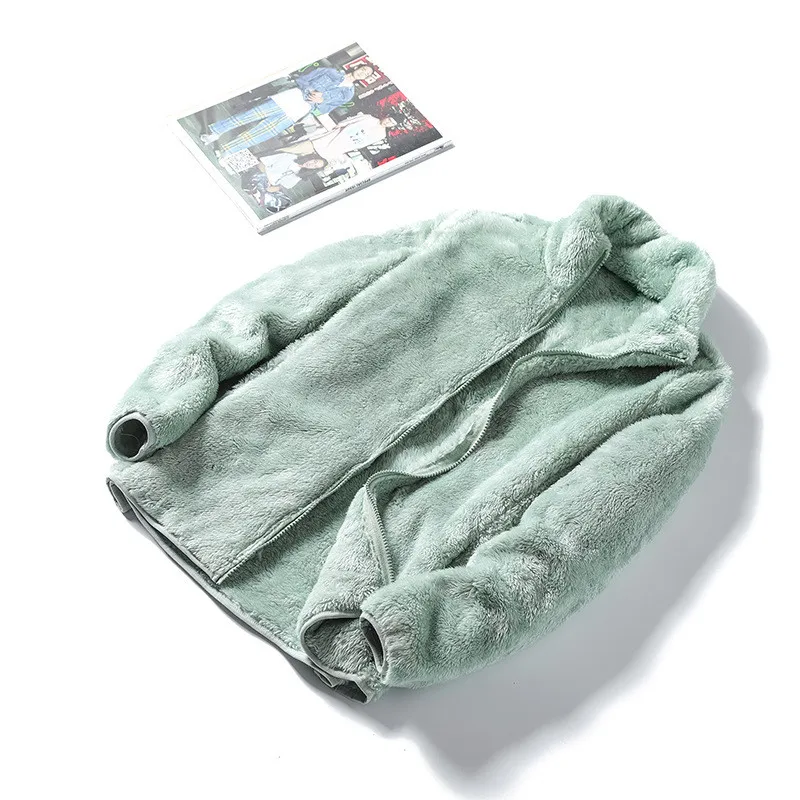 Winter Coral Fleece Coats Women Fleece Jackets Long Sleeve Windproof Double-sided Large Size Coats Warm Outdoor Fleece Top
Winter Coral Fleece Coats Women Fleece Jackets Long Sleeve Windproof Double-sided Large Size Coats Warm Outdoor Fleece Top