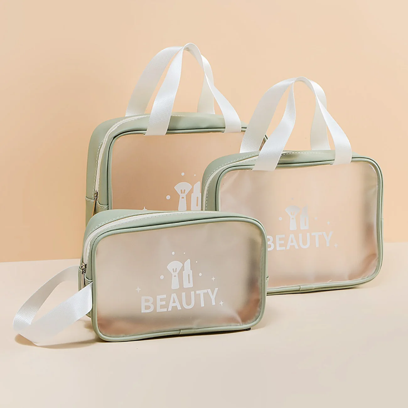 Toiletry Bag Portable Cosmetic Bag Transparent Large Capacity Travel Waterproof Cosmetics Large Storage Bags
Toiletry Bag Portable Cosmetic Bag Transparent Large Capacity Travel Waterproof Cosmetics Large Storage Bags