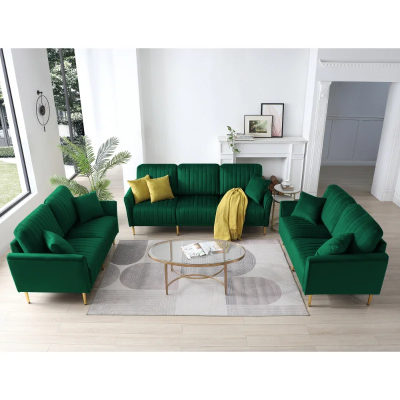 Fa Sets for Living Room 3 Piece Mid Century Modern Sectional Couch Set\ 2 Upholstered Loveseat Sofas and One
Fa Sets for Living Room 3 Piece Mid Century Modern Sectional Couch Set\ 2 Upholstered Loveseat Sofas and One