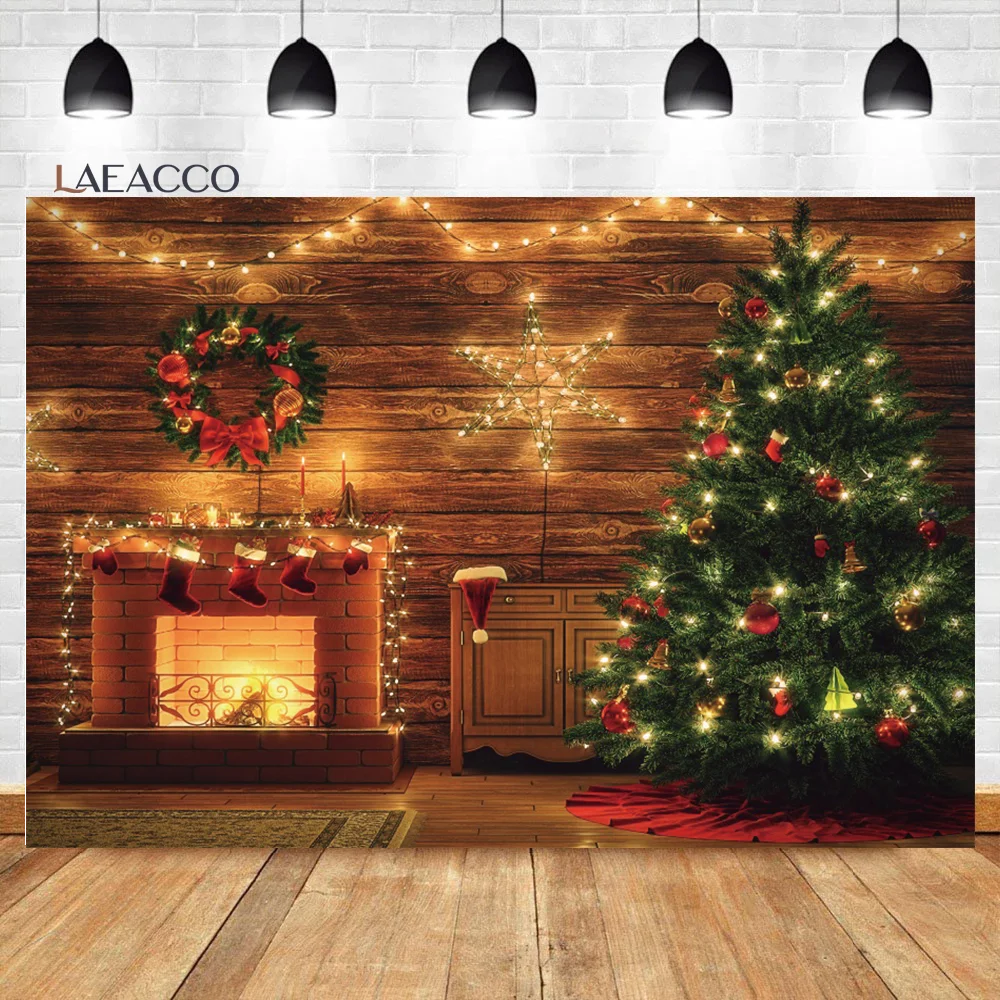 Laeacco Rustic Wood House Christmas Party Decor Backdrop Glitter Fireplace Xmas Tree Kid Newborn Portrait Photography Background
Laeacco Rustic Wood House Christmas Party Decor Backdrop Glitter Fireplace Xmas Tree Kid Newborn Portrait Photography Background