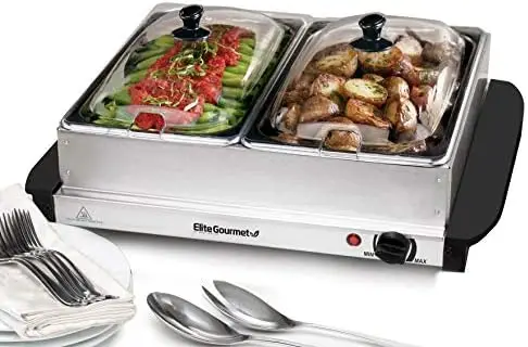 Triple 3 x 2.5 Qt. Trays, Buffet Server, Food Warmer Temperature Control, Clear Slotted Lids, Perfect for Parties, Entertaining
Triple 3 x 2.5 Qt. Trays, Buffet Server, Food Warmer Temperature Control, Clear Slotted Lids, Perfect for Parties, Entertaining