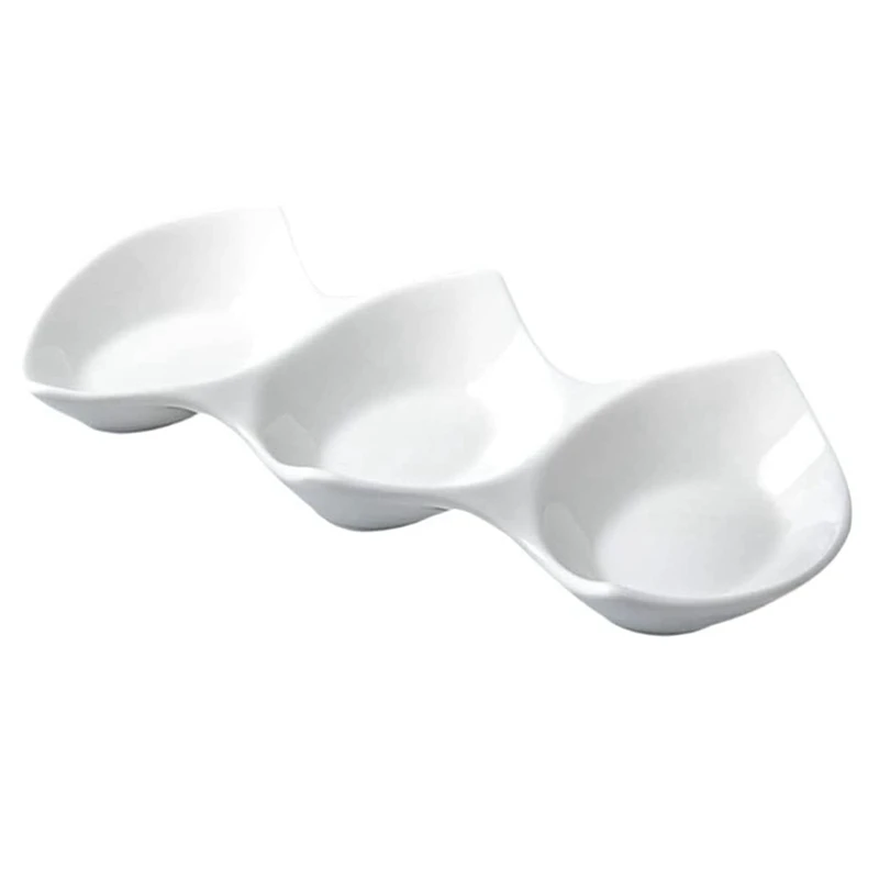 Double-Pointed Triple Bowl Ceramic Snack Bowl Doge Hotel Restaurant Side Dishes Bowl Sauce Bowl Dip Bowl White
Double-Pointed Triple Bowl Ceramic Snack Bowl Doge Hotel Restaurant Side Dishes Bowl Sauce Bowl Dip Bowl White