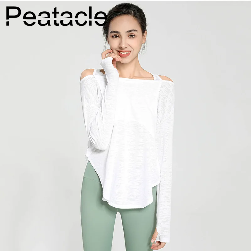 Peatacle Sport Top Women's Loose Large Size Quick Dry Long Sleeve Fitness Yoga Clothes Running Blouse Workout Shirt
Peatacle Sport Top Women's Loose Large Size Quick Dry Long Sleeve Fitness Yoga Clothes Running Blouse Workout Shirt