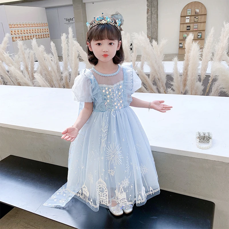 2022 Summer New Girls Princess Dress Cute Cartoon Mesh Korean Children's Clothing Mid-Length Yarn Skirt Party Dresses 100-140cm
2022 Summer New Girls Princess Dress Cute Cartoon Mesh Korean Children's Clothing Mid-Length Yarn Skirt Party Dresses 100-140cm