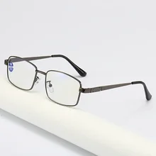 Men Women Presbyopia Eyewear 0.5 To 6.0 Metal Large Frame Anti Blue Reading Glasses High-end High-definition Presbyopia Glasses
