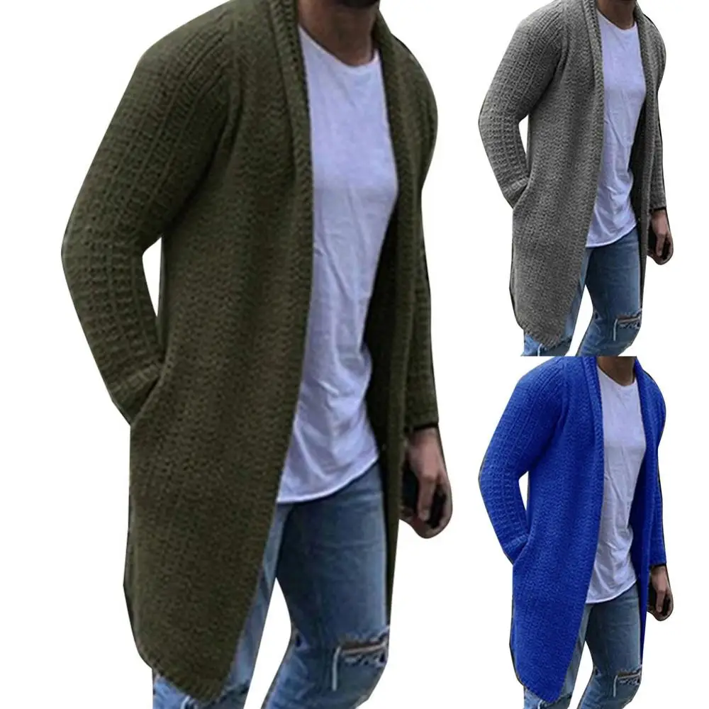Fashion Men Sweater Coat Solid Color Open Front Knit Loose Pocket Long Cardigan Male Clothing Streetwear
Fashion Men Sweater Coat Solid Color Open Front Knit Loose Pocket Long Cardigan Male Clothing Streetwear