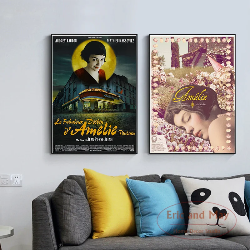 

Постеры и принты по французскому фильму Amelie, Картина на холсте, картины на стену, ВИНТАЖНЫЙ ПЛАКАТ, декоративный домашний декор