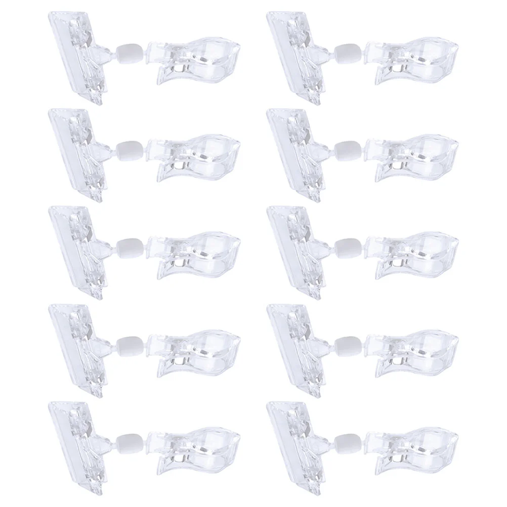 20pcs Clear Sign Clips Practical Price Tag Clips Multi-function Sign Holder Merchandise Sign Clips
20pcs Clear Sign Clips Practical Price Tag Clips Multi-function Sign Holder Merchandise Sign Clips