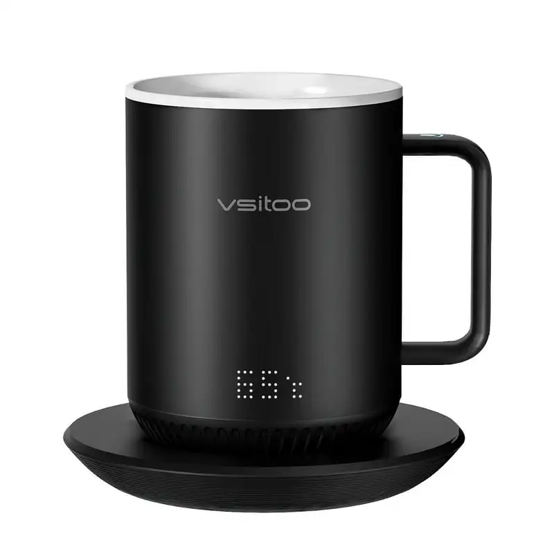 Temperature Control Smart Mug 2 with Lid, Heating Coffee Mug 10 oz, LED Display, 90 Min Battery Life - App& Controlled Heated C
Temperature Control Smart Mug 2 with Lid, Heating Coffee Mug 10 oz, LED Display, 90 Min Battery Life - App& Controlled Heated C