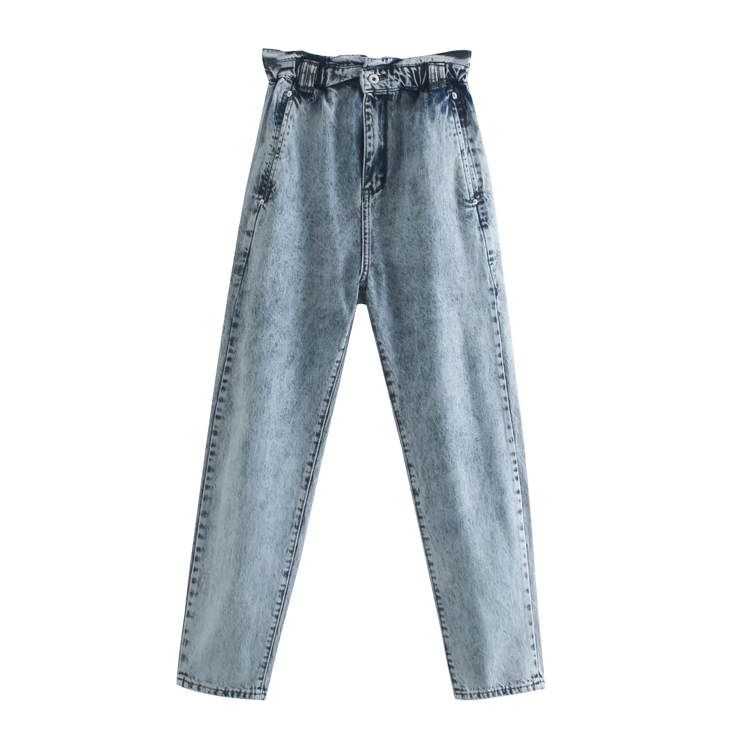 Withered England Style High Street Retro Collect Wasit Paper Pockets Casual Harem Jeans Fashion Mom Jeans Women
Withered England Style High Street Retro Collect Wasit Paper Pockets Casual Harem Jeans Fashion Mom Jeans Women