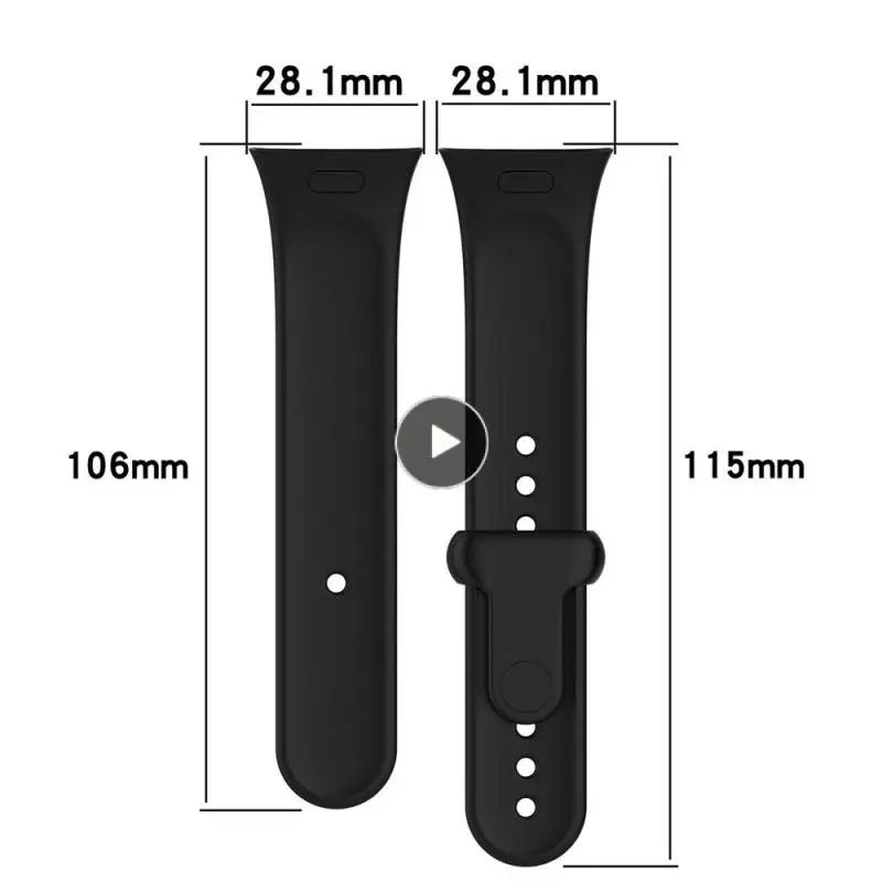 

5.5-8.7 Inches Spire Lamella Easy To Install Easy To Use Multi Color Option Watchband Intelligent Products Material Silicone