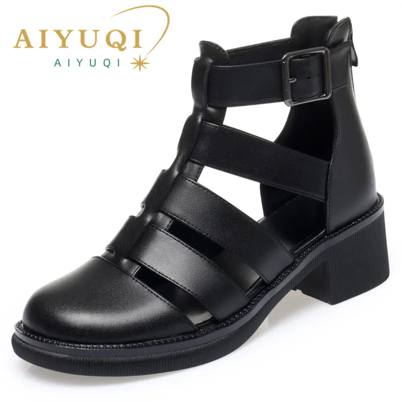 AIYUQI Women Sandals Summer 2022 New Genuine Leather Ladies Sandals Closure Braided Side Non-Slip Casual Sandals Women
AIYUQI Women Sandals Summer 2022 New Genuine Leather Ladies Sandals Closure Braided Side Non-Slip Casual Sandals Women