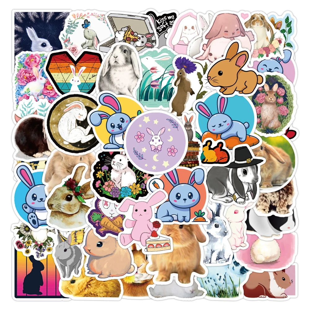 10/30/50pcs Cute Rabbit Animal Sticker for Girls Kawaii Cartoons Bunny Hare Graffiti Decal Sticker Trunk Suitcase For Kid Toys
10/30/50pcs Cute Rabbit Animal Sticker for Girls Kawaii Cartoons Bunny Hare Graffiti Decal Sticker Trunk Suitcase For Kid Toys