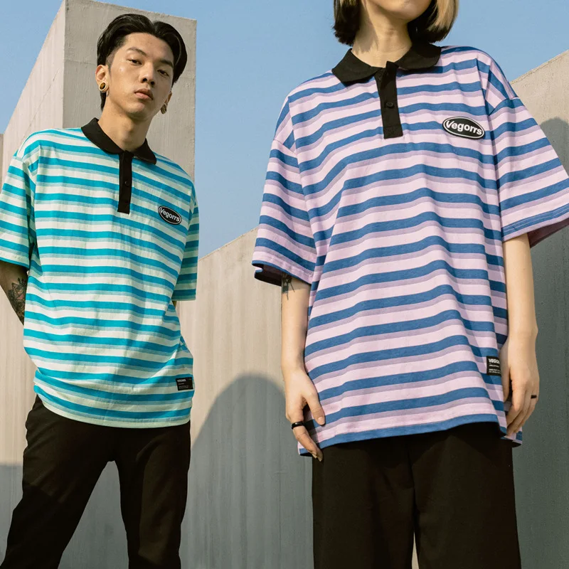 FPACE Summer T-shirt Male Popular Logo Easing The New 2022 Ins Stripe Half Sleeve Shirt Male Lovers Polo Unlined Upper Garment
FPACE Summer T-shirt Male Popular Logo Easing The New 2022 Ins Stripe Half Sleeve Shirt Male Lovers Polo Unlined Upper Garment
