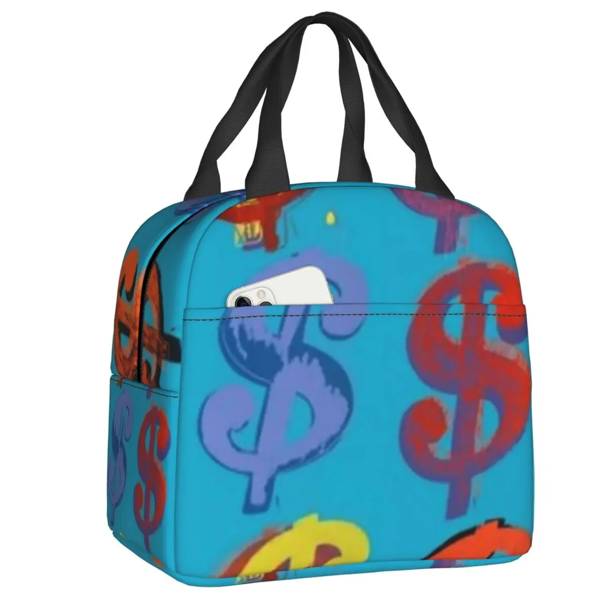 Dollar Sign Andy Warhol Insulated Lunch Tote Bag for Women Pop Art Resuable Cooler Thermal Bento Box Outdoor Camping Travel
Dollar Sign Andy Warhol Insulated Lunch Tote Bag for Women Pop Art Resuable Cooler Thermal Bento Box Outdoor Camping Travel