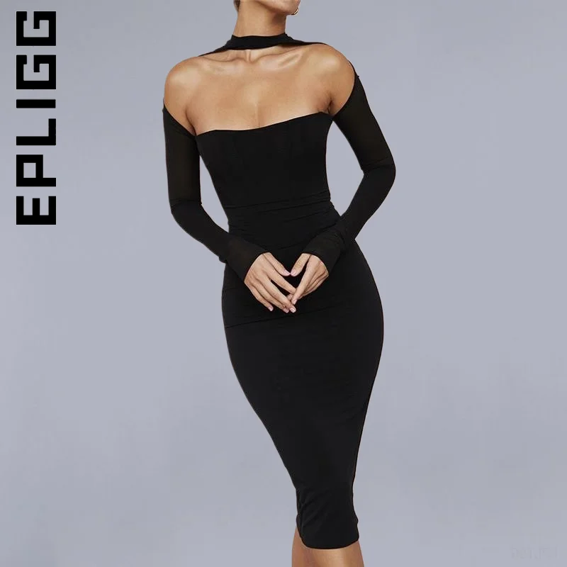 Epligg модное платье для женщин Недорогое Платье отдыха без бретелек с длинным