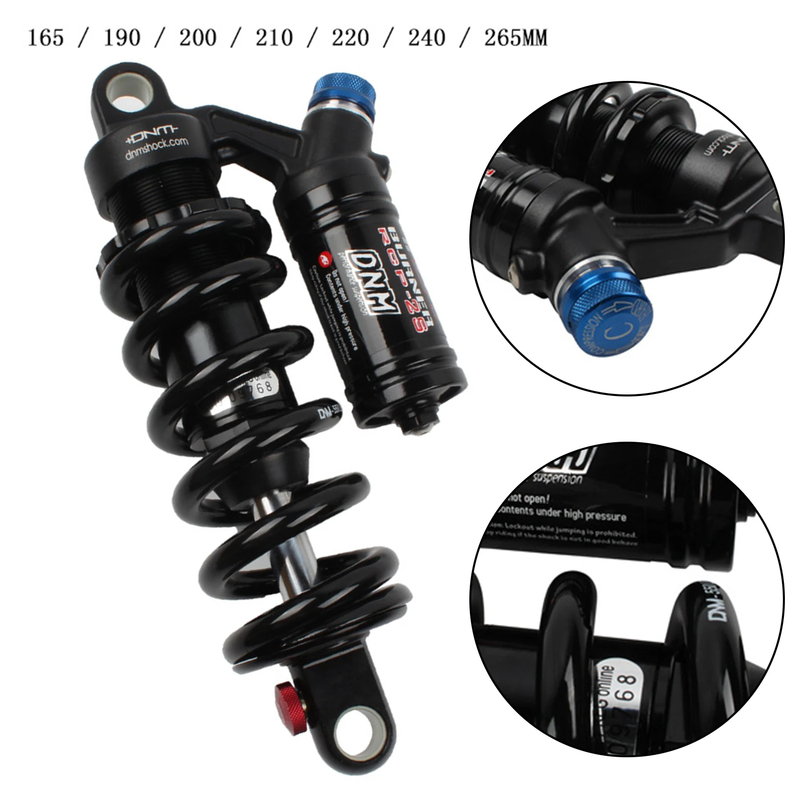 Cycling Mountain Bike Shock Absorbers DNM BURNER RCP2S Rear Shock Downhill MTB Bike 190mm 265mm For Bike Moto
Cycling Mountain Bike Shock Absorbers DNM BURNER RCP2S Rear Shock Downhill MTB Bike 190mm 265mm For Bike Moto